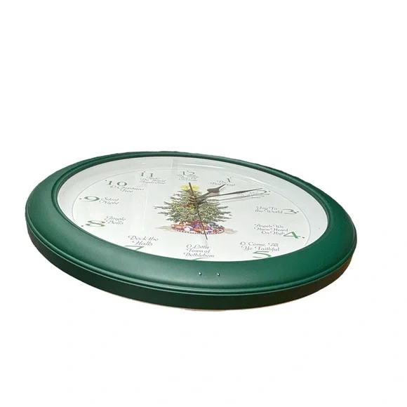 VTG 12 Carols Of Christmas Musical Wall Clock Original Box Instructions Works! - Picture 5 of 8